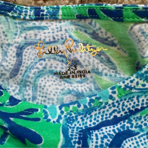 Lilly Pulitzer Girls Mini Geanna Dress - Keepin It Reel - Picture 3 of 3